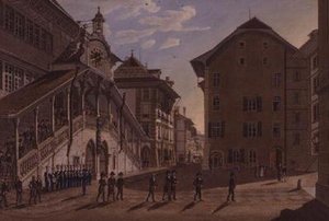 Bernin suurvaltuusto lähtee kaupungintalosta tekijältä Franz Schmidt