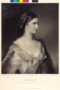 Unkarin kuningatar Elisabeth Itävallan keisarinna (tulosta) tekijältä Franz Schrotzberg