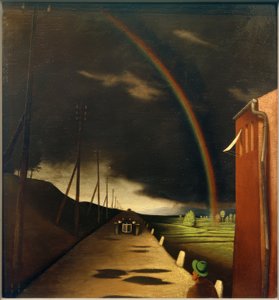 F.Sedlacek, Landschaft mit Regenbogen tekijältä Franz Sedlacek