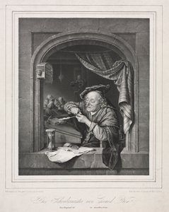 Vanhan koulumestarin kirjoitusmestari, 1836.