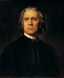 Unkarilaisen säveltäjän ja pianisti Franz Lisztin muotokuva (Doborjan tekijältä Franz Seraph von Lenbach