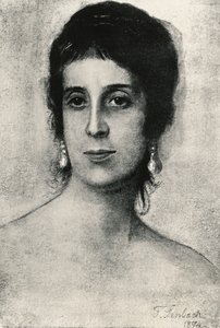 Laura Actonin muotokuva (Napoli tekijältä Franz Seraph von Lenbach