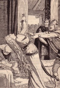 Hans von Wolzogenin kuvitus The Edda: germaaniset jumalat ja sankarit