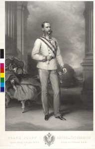 Itävallan keisari Franz Joseph I tekijältä Franz Xaver Winterhalter