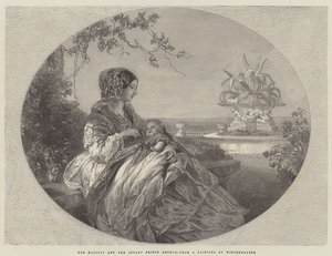 Hänen Majesteettinsa ja pikkuprinssi Arthurin lapsi tekijältä Franz Xaver Winterhalter
