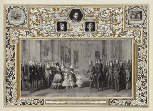 Hänen Majesteettinsa Kuningatar vastaanottaa kuningas Louis Philippen Windsorin linnassa 8. lokakuuta 1844 tekijältä Franz Xaver Winterhalter