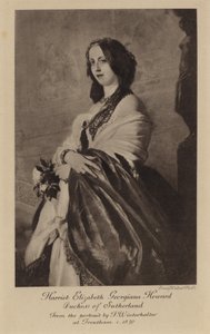 Lady Harriet Elizabeth Georgiana Howard (kaiverrus) tekijältä Franz Xaver Winterhalter