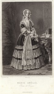 Maria Amalia Napolista ja Sisiliasta tekijältä Franz Xaver Winterhalter
