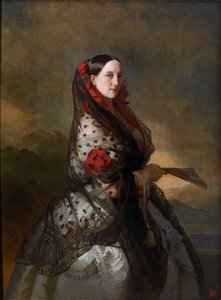 Marie Nikolaievna de Russie (1819-1876) - Venäjän suurherttuatar Maria Nikolaevna (1819-1876), Leuchtenbergin herttuatar par Winterhalter, Franz Xavier (1805-1873). Öljy kankaalle, n. 1856-1857, valtion A. Radishchevin taidemuseo, Saratov tekijältä Franz Xaver Winterhalter