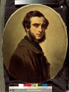Retrat del comte Pavel Petrovich Shuvalov (1830-1908) (Retrat del comte Pavel P.Shuvalov). Pintura de Franz Xavier Winterhalter (1805-1873). Oli sobre tela, 65 x 55 cm tekijältä Franz Xaver Winterhalter