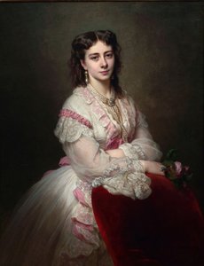 Kreivitär Maria Branickan muotokuva 1843-1918, geb. Prinsessa Sapieha, 1865 tekijältä Franz Xaver Winterhalter
