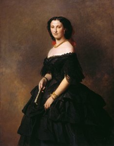 Muotokuva herttuatar Elizaveta Aleksandrovna Baryatinskajasta, os. Prinsessa Chernysheva 1826-1902. tekijältä Franz Xaver Winterhalter