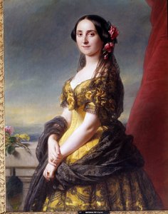Gramedon kreivitär Madame Manuelin muotokuva Franz Xaver Winterhalterin maalaus (1806-1873) tekijältä Franz Xaver Winterhalter