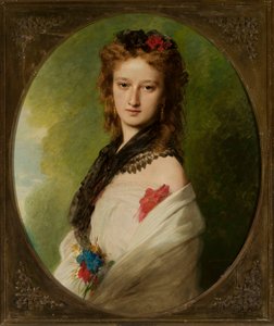 Zofia Zamoyskan, o.s. Potocka, muotokuva (1851-1927) tekijältä Franz Xaver Winterhalter