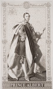 Prinssi Albert (1819-61) teoksesta "Englannin ja Skotlannin historian kuvituksia" osa II tekijältä Franz Xaver Winterhalter