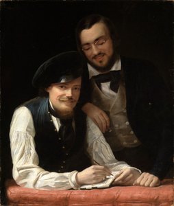 Taiteilijan omakuva veljensä kanssa tekijältä Franz Xaver Winterhalter
