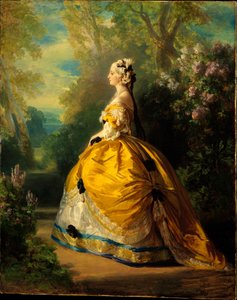 Keisarinna Eugénie (Eugénie de Montijo, 1826-1920, Teban kreivitär) tekijältä Franz Xaver Winterhalter