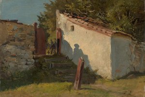 Kylän hautausmaan sisäänkäynti tekijältä Franz von Lenbach