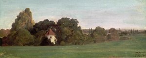 Maisema ja kappeli tekijältä Franz von Lenbach