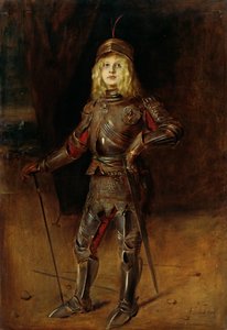Marion Lenbach ritarin haarniskassa tekijältä Franz von Lenbach