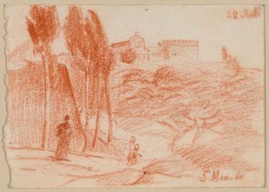 S. Miniato al Monte Florenzissa tekijältä Franz von Lenbach