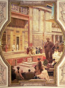 Kreikkalainen teatteri Taorminassa, Sisiliassa sarjasta Teatterin historia (kattomaalaus)