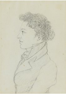 Franz Schubert 1797-1828, 17-vuotiaana, noin 1814 tekijältä Franz von Schober