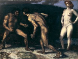 Taistelu naisesta tekijältä Franz von Stuck