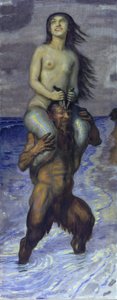 Fauni ja merenneito tekijältä Franz von Stuck