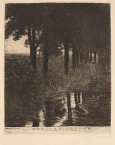 Taimen lampi tekijältä Franz von Stuck