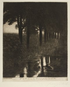 Taimenlampi tekijältä Franz von Stuck