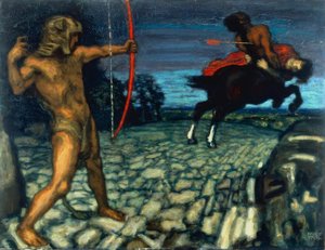 Hercules ja Nessus tekijältä Franz von Stuck