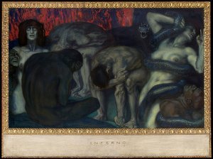 Inferno. 1908 tekijältä Franz von Stuck