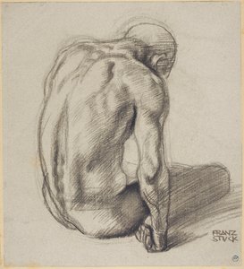 Istuva mies tekijältä Franz von Stuck