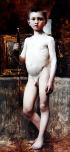Nuori poika, n. 1911 (öljy kankaalle) tekijältä Franz von Stuck