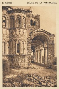 Mistra. Eglise de la Pantanassia tekijältä Frédéric Boissonnas