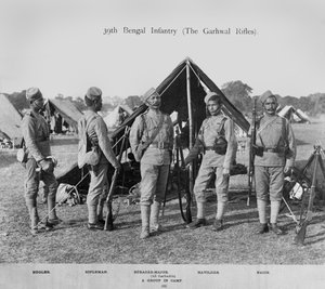 39. bengalilainen jalkaväki (Garhwalin kiväärit) tekijältä Fred Bremner