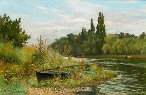 Hiljainen paikka Thames-joen varrella, 1882 tekijältä Fred Hines