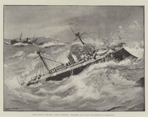 Espanjan sotalaiva Reina Regente ilmoitti kadonneen lähellä Gibraltarin salmea tekijältä Fred T. Jane
