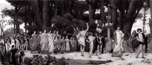 The Daphnephoria, painanut Pariisissa Photogravure Goupil, pub. Kuvataideyhdistyksen toimesta