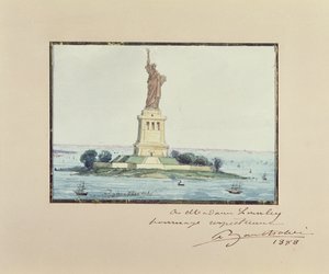 Vapaudenpatsas, Bedloe Island, New York City, 1888 tekijältä Frederic Auguste Bartholdi