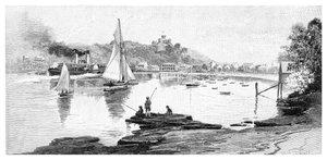 Manly Beach, Sydney, Uusi Etelä-Wales, Australia, 1886.