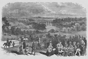 Näkymä Belmont Mansionista, Fairmount Park, 1883
