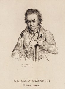 Muotokuva säveltäjä Nicola Antonio Zingarellista 1752-1837.
