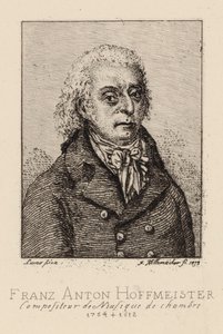 Säveltäjä Franz Anton Hoffmeisterin muotokuva 1754-1812.