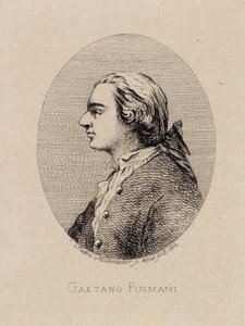 Viulisti ja säveltäjä Gaetano Pugnanin muotokuva 1731-1798, 1842.