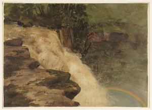 Vesiputous Kolumbiassa tekijältä Frederic Edwin Church