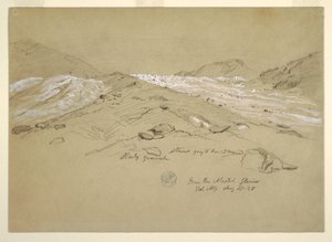 Aletsch-jäätikkö, Bernin Alpit, Sveitsi tekijältä Frederic Edwin Church