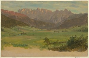 Alppien laakso tekijältä Frederic Edwin Church