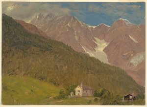 Alppien maisema Sveitsissä tekijältä Frederic Edwin Church
